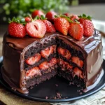 Indulgent Strawberry Chocolate Shell Cake That Wows Every Time