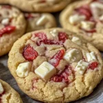 Irresistible Valentine’s Strawberry White Chocolate Cookies