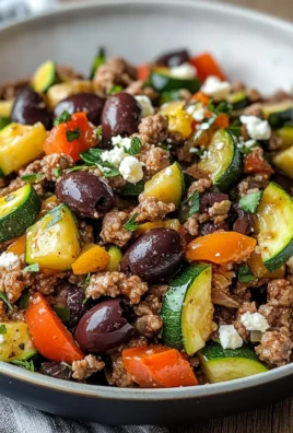 Mediterranean Ground Beef Stir-Fry Recipe
