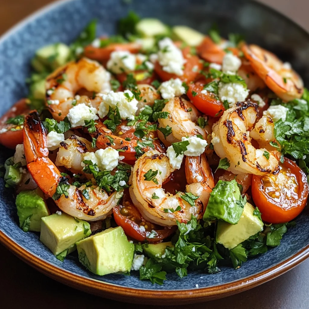 Mediterranean Shrimp and Avocado Salad
