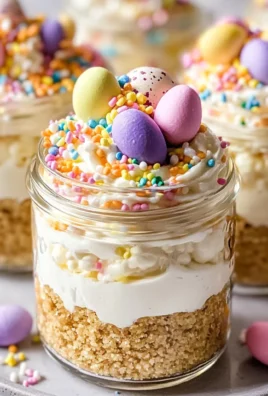 Mini Easter Cheesecake Jars - A Cute, No-Bake Spring Dessert