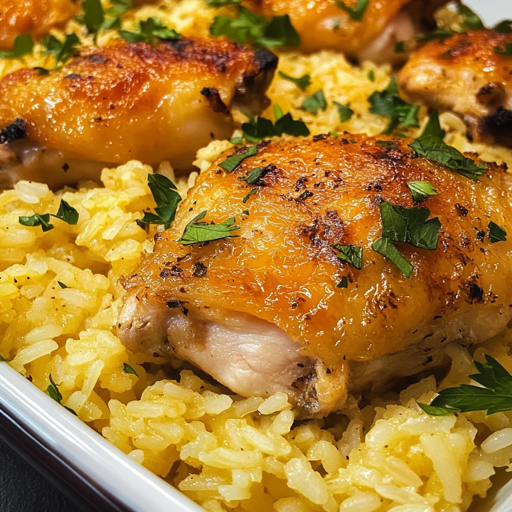 Oven Baked Chicken and Rice Recipe