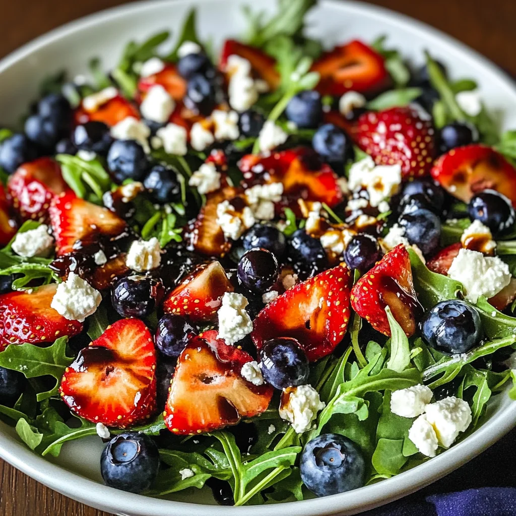 Refreshing Arugula Salad with Berries