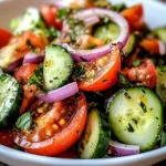 Refreshing Cucumber Tomato Salad