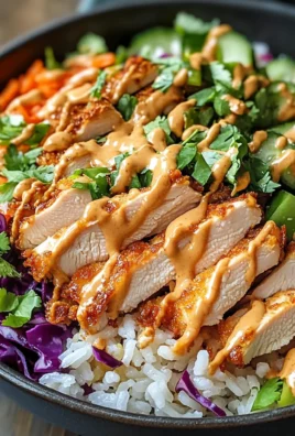 Savor Chicken Crispy Rice Salad with Creamy Peanut Dressing