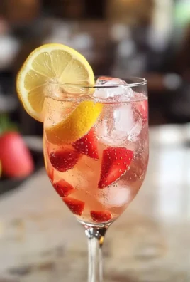 Sparkling Strawberry Lemon Mocktail
