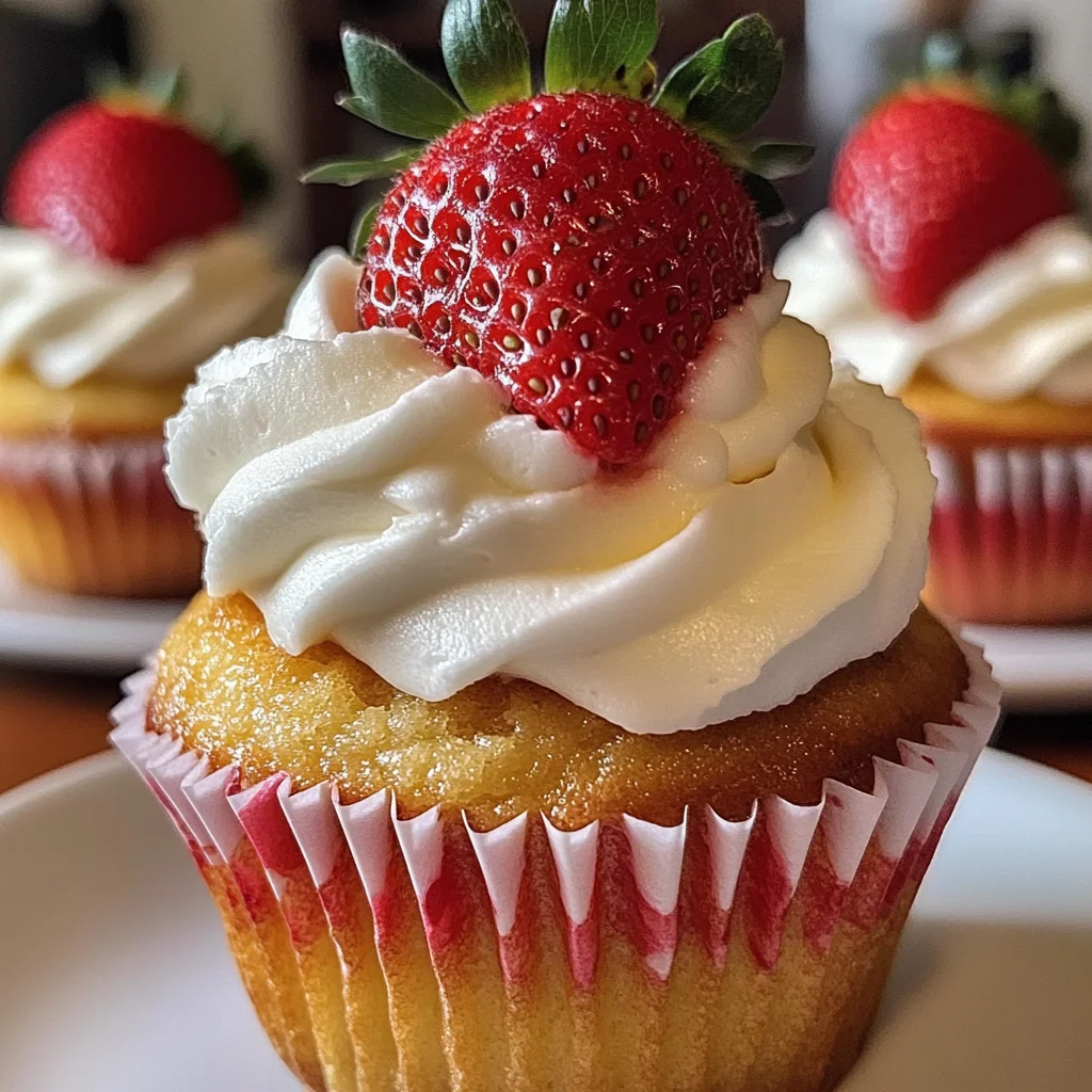 Strawberry Shortcake Cupcakes