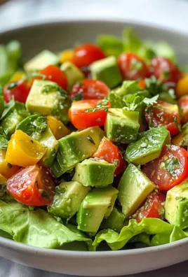 Avocado Salad with Lime Cilantro Dressing
