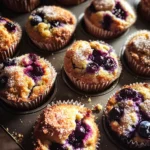 Blueberry Yogurt Coffee Cake Muffins