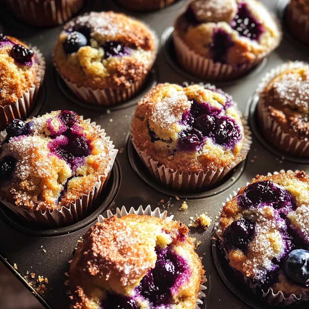 Blueberry Yogurt Coffee Cake Muffins