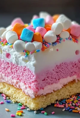 Bubblegum Cloud Slice Dessert: A Sweet Indulgence