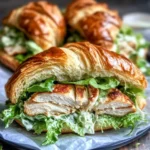 Chicken Caesar Salad Croissant Sandwich