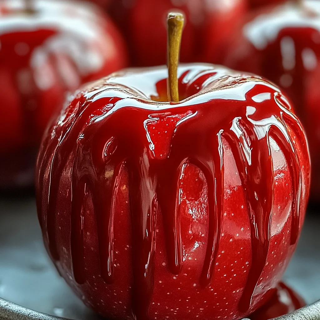 Classic Red Candy Apples Drizzle