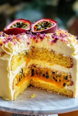 Delightful Passion Fruit Cake with Creamy Frosting Power