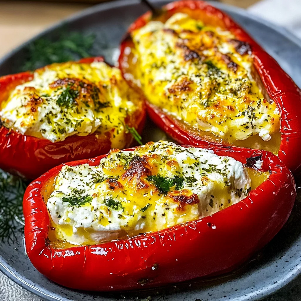 Feta Stuffed Peppers