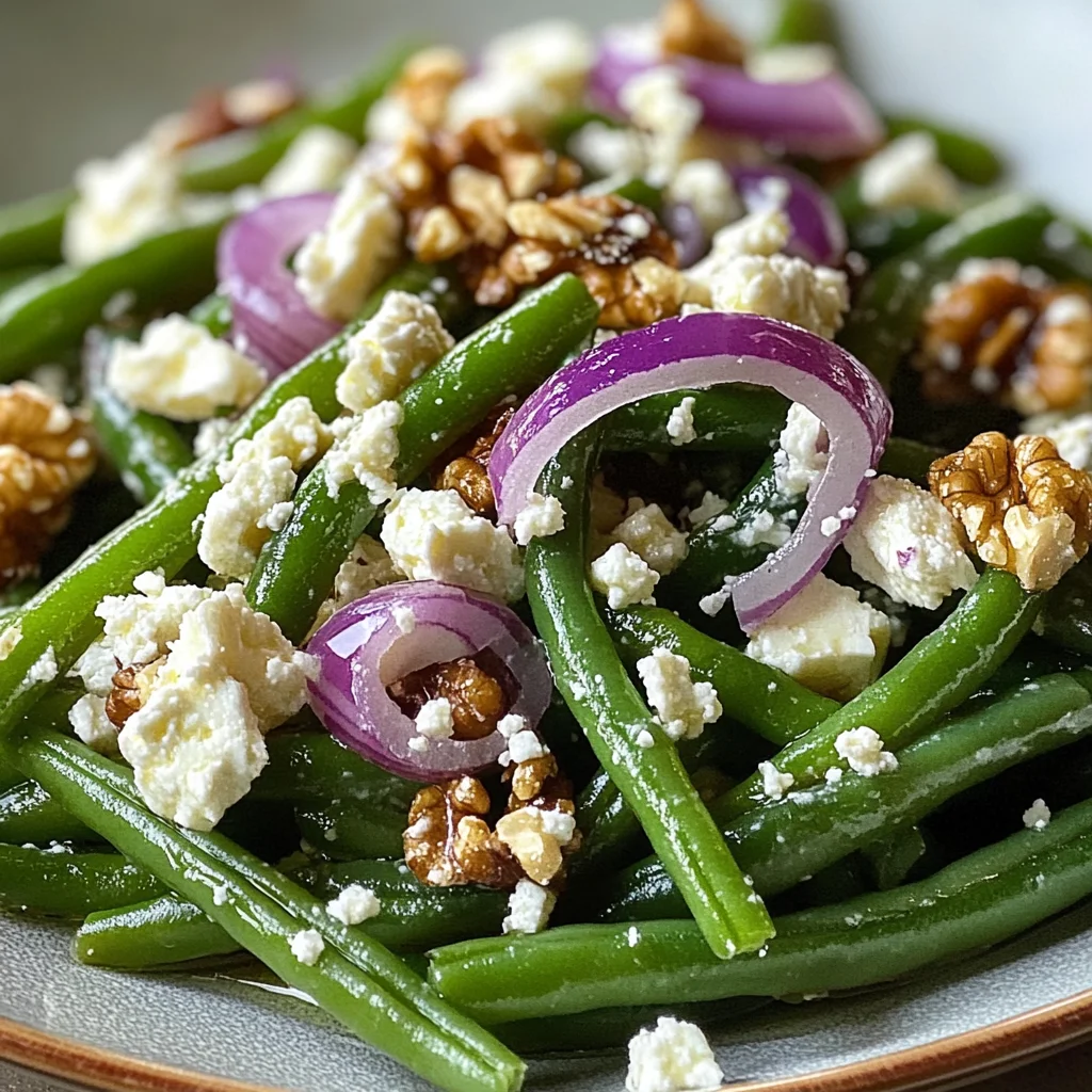 Fresh Green Bean Salad with Feta Cheese - A Blissful Crunch!