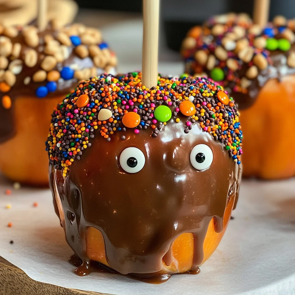 Halloween Caramel Apples