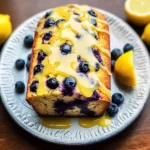Lemon Blueberry Bread with Glaze