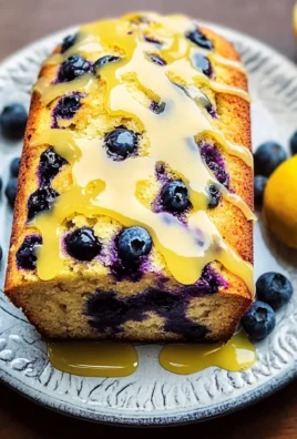 Lemon Blueberry Bread with Glaze