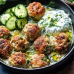 Mediterranean Chicken Meatballs (Juicy & Flavorful!)