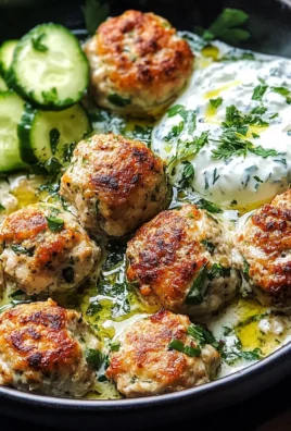 Mediterranean Chicken Meatballs (Juicy & Flavorful!)
