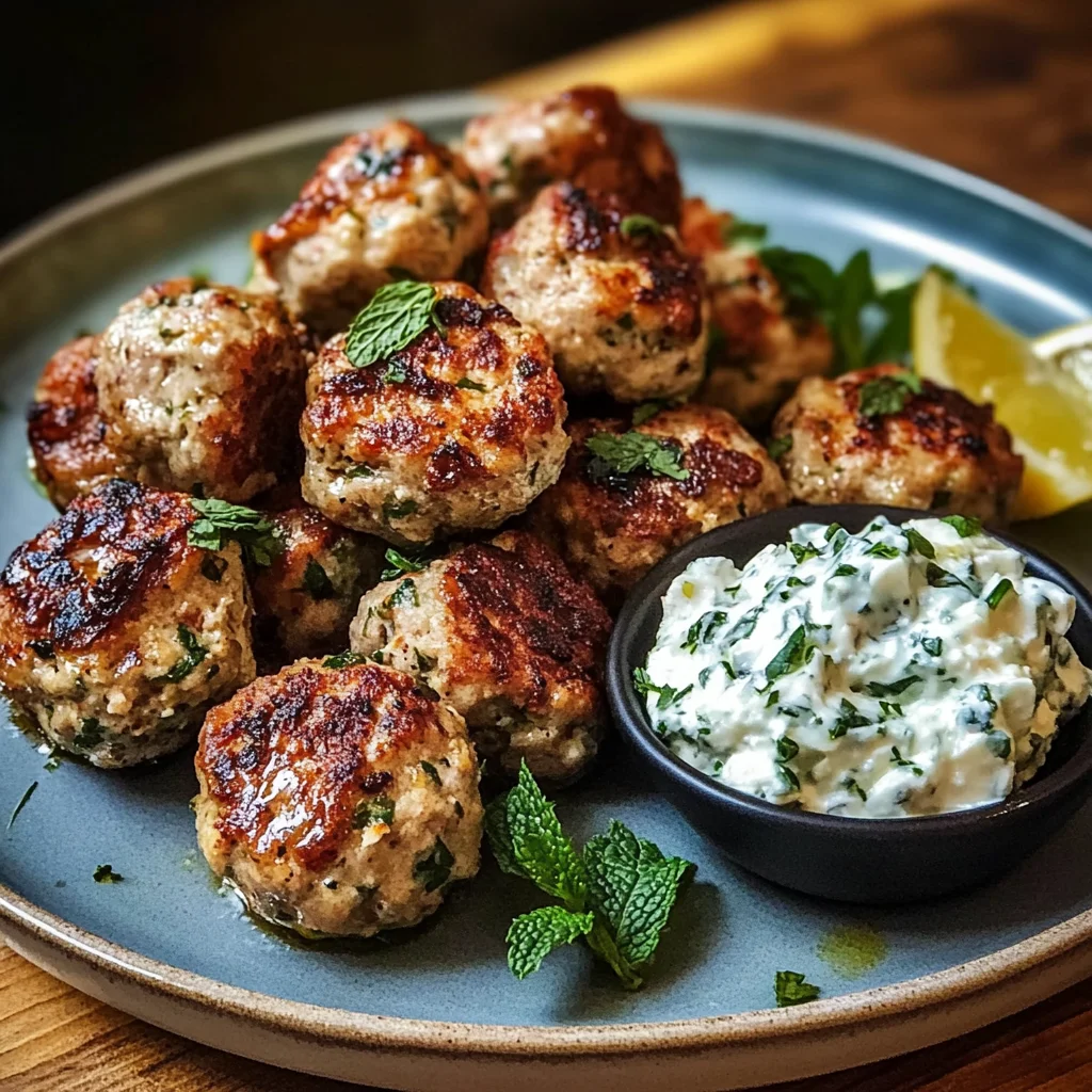 Mediterranean Chicken Meatballs Recipe