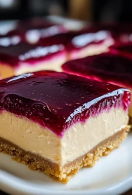 Peanut Butter and Jelly Cheesecake Bars