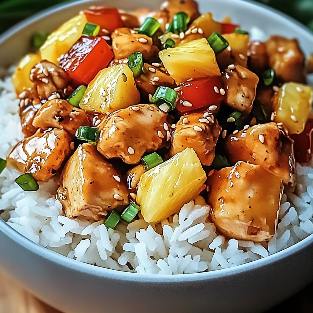 Pineapple Chicken and Rice: Quick Tropical Delight for Dinner