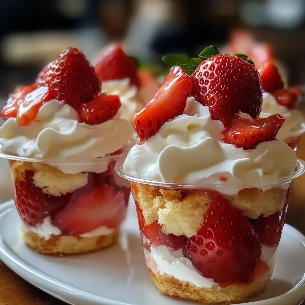 Quick Strawberry Shortcake Cups