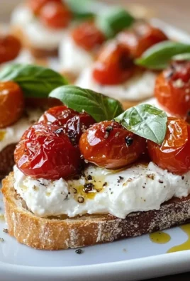 Roasted Tomato and Burrata Crostini