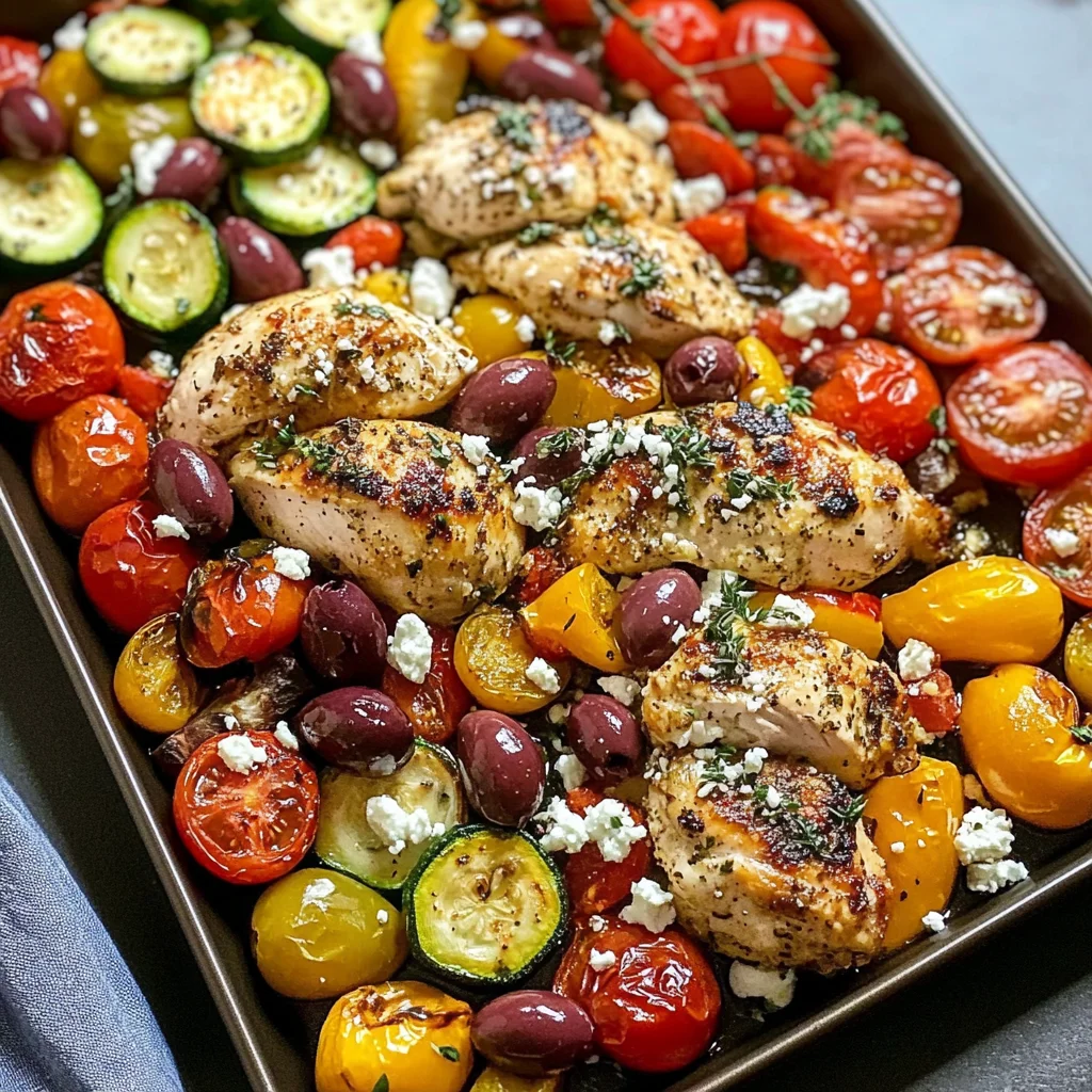 Sheet Pan Greek Chicken and Veggies (Easy One-Pan Meal)