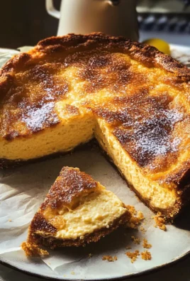 Simple Lemon Sugar Burnt Basque Cheesecake