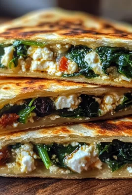 Spinach and Feta Quesadillas Recipe