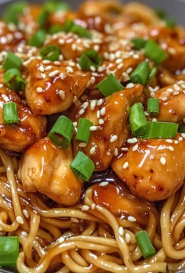Sticky Garlic Chicken Noodles