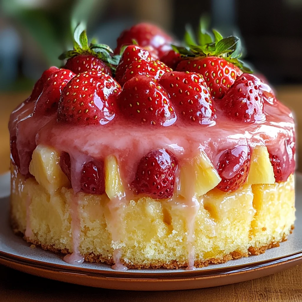 Strawberry Pineapple Pound Cake: A Moist and Fruity Dessert Favorite
