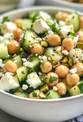 Tasty Chickpea Cucumber Feta Salad