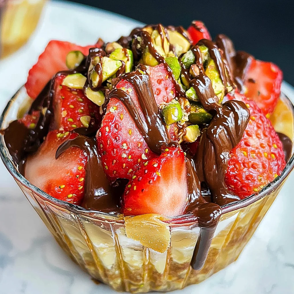 Viral Dubai Chocolate Strawberry Cup