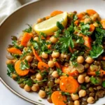 Warm Chickpea and Lentil Salad with Carrots: A Tasty Delight!