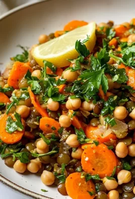 Warm Chickpea and Lentil Salad with Carrots: A Tasty Delight!