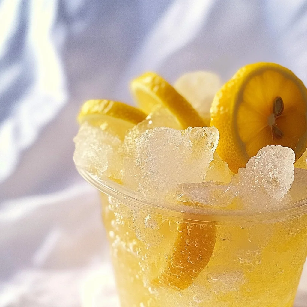 lemon juice Tonic Slush