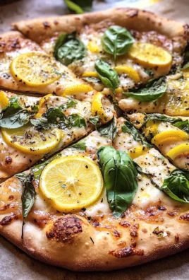 3 Cheese Lemon Basil Pizza