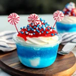 4th of July Dessert Fireworks Jello Cups