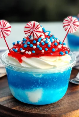 4th of July Dessert Fireworks Jello Cups