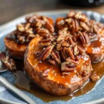 A small Thanksgiving: Melting Sweet Potatoes (with Maple-Pecan Sauce)