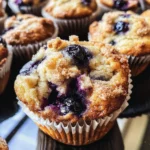 Bakery Vanilla Blueberry Crunch Muffins