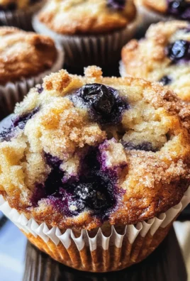 Bakery Vanilla Blueberry Crunch Muffins