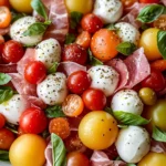 Caprese Melon Salad with Prosciutto and Mozzarella