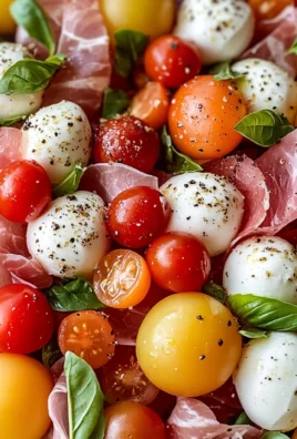Caprese Melon Salad with Prosciutto and Mozzarella