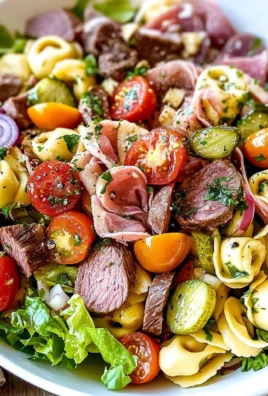 Cubano Tortellini Salad with Mojo Dressing
