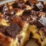 Decadent Chocolate Cream Cheese Bread Pudding